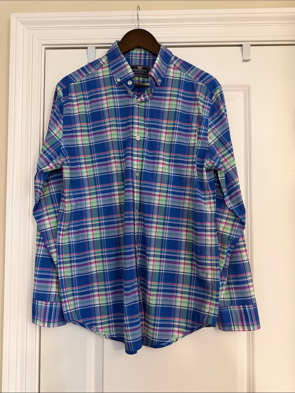 Vineyard Vines Blue Plaid Button-Down Shirt